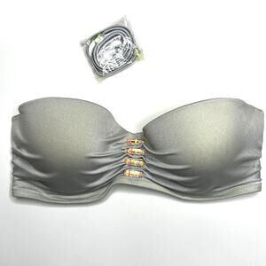 Victoria's Secret Push Up Strapless Bikini Top Size 34D